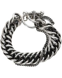 Ann Demeulemeester - Hinna Double Chains Bracelet - Lyst
