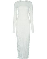 TOTEME - Totême Textured Long-Sleeved Knitted Dress - Lyst