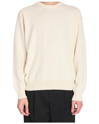Roberto Collina - Textured Crewneck Knitted Sweater - Lyst