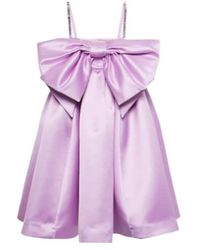 Nina Ricci - Bow-Detail Duchesse Satin Minidress - Lyst