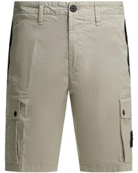 Stone Island - Logo Patch Cargo Shorts - Lyst