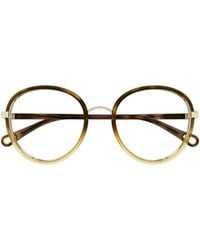 Chloé - Chloé Eyewear Round Frame Gradient Glasses - Lyst