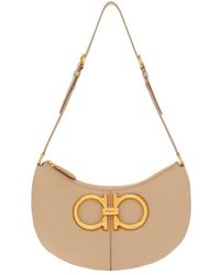 Ferragamo - Ferragamo Maxi Gancio Shoulder Bag - Lyst