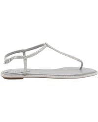 Rene Caovilla - René Caovilla Diana Embellished Thong Sandals - Lyst