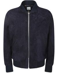 Paul Smith - Zip-Up Long-Sleeved Bomber Jacket - Lyst