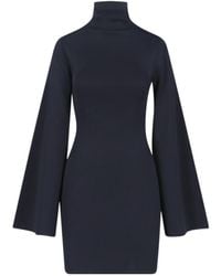 Calvin Klein - Stretch-Knit Mock-Neck Mini Dress - Lyst