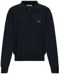 Entire studios - Zip Neck Long Sleeve Polo Shirt - Lyst