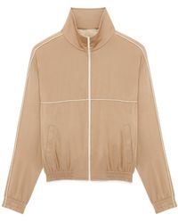 Saint Laurent - Zip-Up Long-Sleeved Jacket - Lyst