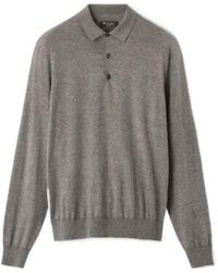Loro Piana - Long-Sleeved Polo Shirt - Lyst