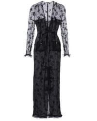 Alessandra Rich - Bow-Detail Lace Maxi Dress - Lyst