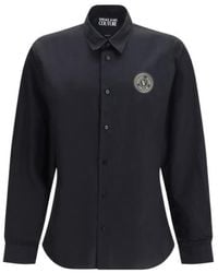 Versace - Jeans Couture Emblem Logo Patch Shirt - Lyst