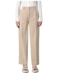 Theory - Straight-Leg Pleated Trousers - Lyst