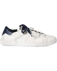 Miu Miu - Round-Toe Lace-Up Sneakers - Lyst