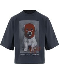 Pinko - Graphic Dog Print T-Shirt - Lyst