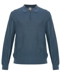 Paul Smith - Textured Quarter-Zip Knitted Top - Lyst