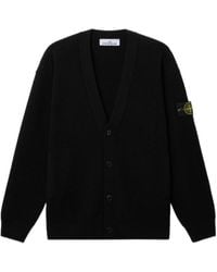 Stone Island - Loose-Fit V-Neck Cardigan With Pockets - Lyst