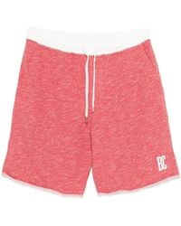 Brunello Cucinelli - Drawstring-Fastening Logo-Print Shorts - Lyst