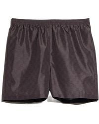 Gucci - Printed Polyester Poplin Swim Shorts - Lyst