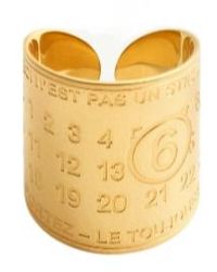 MM6 by Maison Margiela - Logo Wide Ring - Lyst