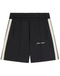 Palm Angels - Logo Embroidered Track Shorts - Lyst