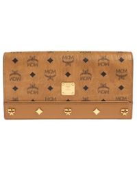 MCM - Large Pina Visetos Studded Shoulder Bag - Lyst