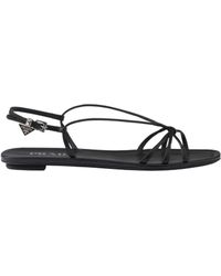 Prada - Square-Toe Sandals - Lyst
