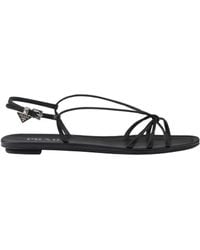 Prada - Square-Toe Sandals - Lyst