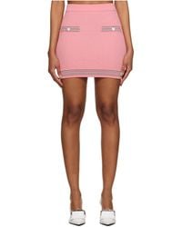 Pushbutton - Button-Decorated Mini Skirt - Lyst