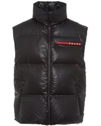Prada - Light Technical Fabric Down Vest - Lyst