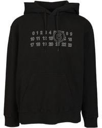 MM6 by Maison Margiela - Cotton Hoodie Sweatshirts - Lyst