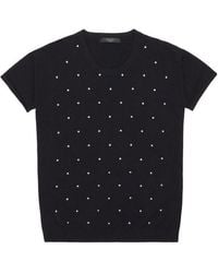 Weekend by Maxmara - Round-Neck Short-Sleeved Pullover - Lyst