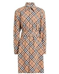 Burberry - Printed Shirt Dress - Lyst