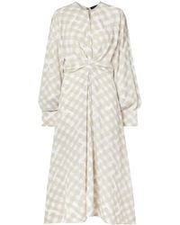 Proenza Schouler - Keria Pleated Plaid Dress - Lyst