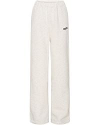 ROTATE BIRGER CHRISTENSEN - Logo Patch Straight-Leg Pants - Lyst