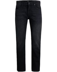 BOSS - Washed Straightleg Jeans - Lyst