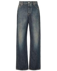 Fendi - Straight-Leg Long Jeans - Lyst