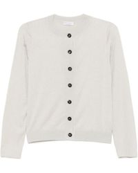 Brunello Cucinelli - Metallic-Thread Cardigan - Lyst