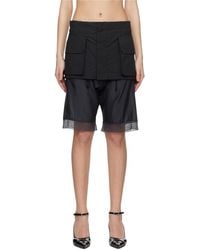 Maison Margiela - Skirt-Overlay Shorts - Lyst