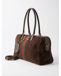 Gucci - Borsetto Stripe Detailed Large Boston Bag - Lyst