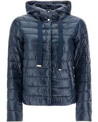Herno - Quilted Hooded Drawstring Puffer Jacket - Lyst