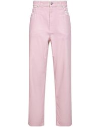 Marni - Logo Patch Straight Leg Jeans - Lyst