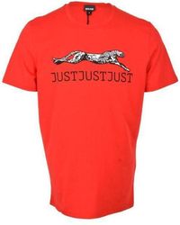 Just Cavalli - Print Short Sleeve T-Shirt - Lyst