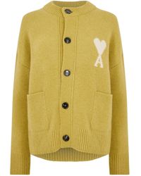 Ami Paris - Round-Neck Knit Cardigan - Lyst