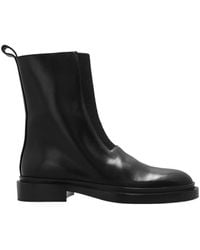 Jil Sander - Round-Toe Ankle Boots - Lyst