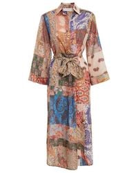 Zimmermann - Devi Midi Shirt Dress - Lyst