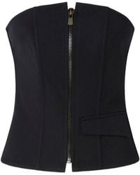 Pinko - Zip-Front Corset Top - Lyst