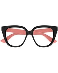 Gucci - Geometric-Frame Clear-Lens Glasses - Lyst