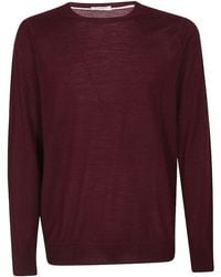 Paolo Pecora - Crew Neck Wool Sweater - Lyst