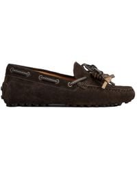 Tod's - Bow Driving Flat Shoes - Lyst