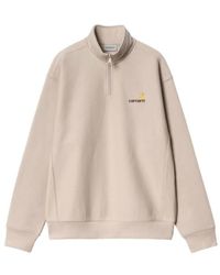 Carhartt - Logo Embroidered Half-Zipped Sweatshirt - Lyst